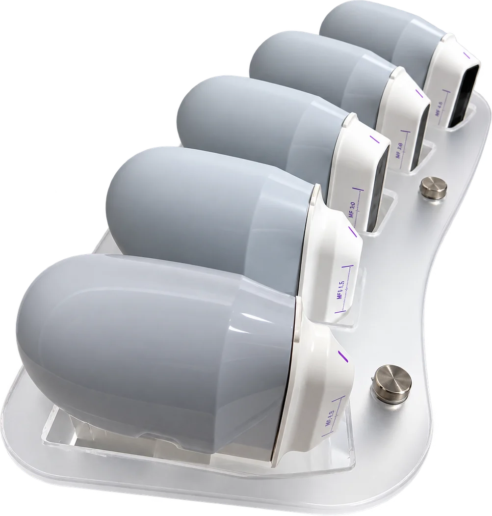 Cartouches HIFU LIFT rangées sur leur support transparent